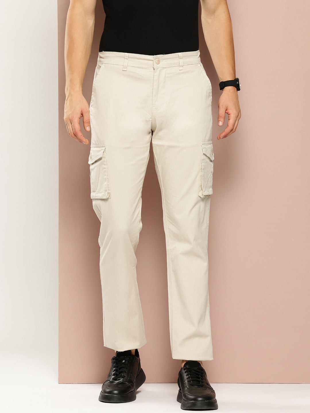 Ecro Melange  Cargo Pant