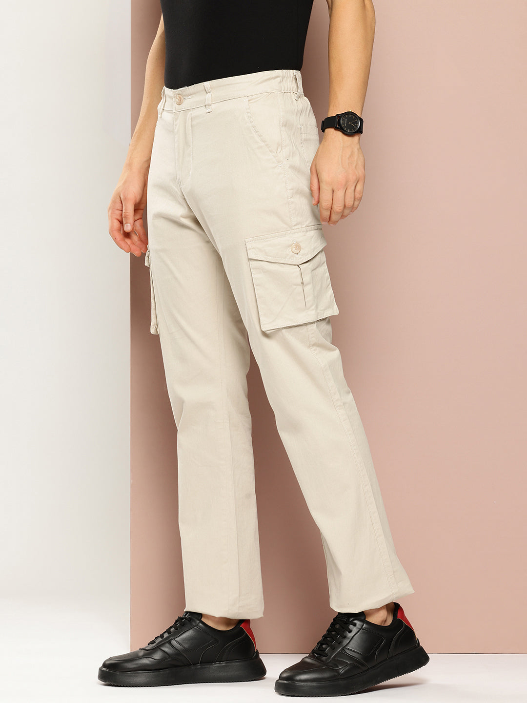 Ecro Melange  Cargo Pant