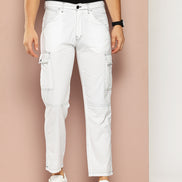 White  Cargo Pant