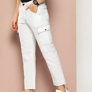 White  Cargo Pant