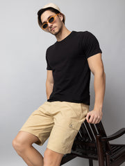 Fawn Solid Cargo Short