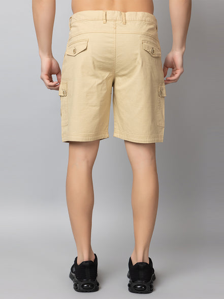 Fawn Solid Cargo Short