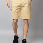 Fawn Solid Cargo Short