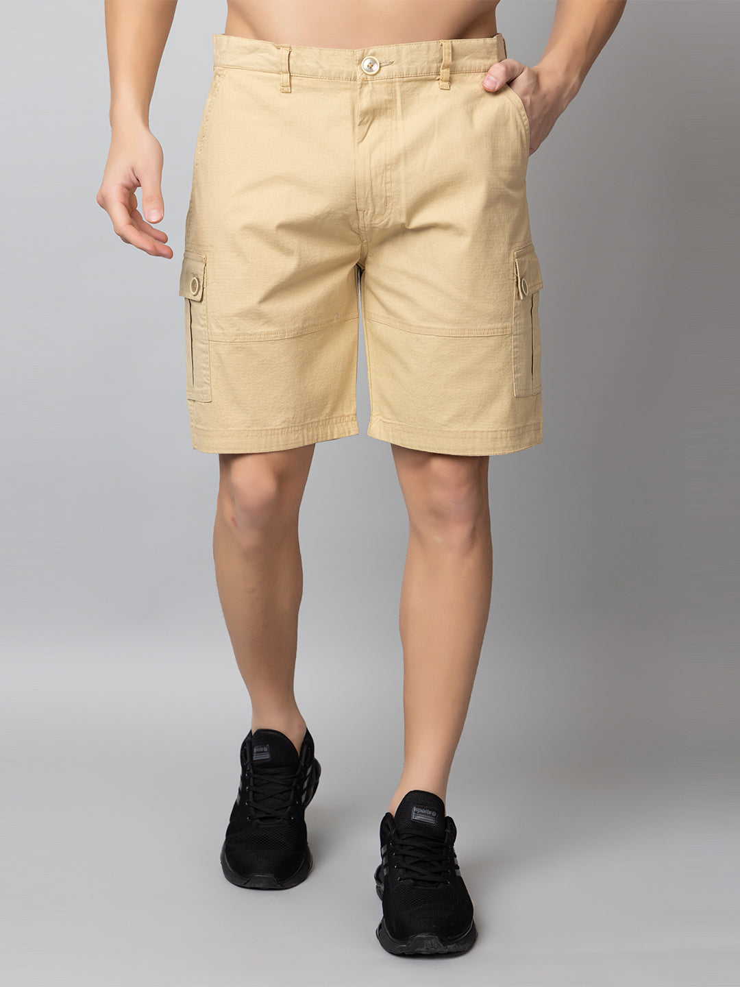 Fawn Solid Cargo Short