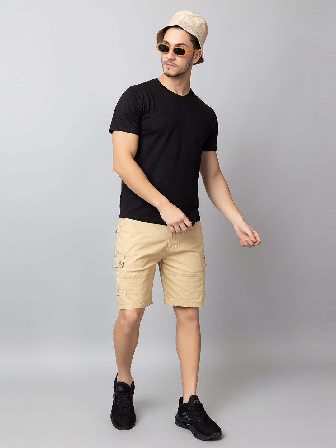 Fawn Solid Cargo Short