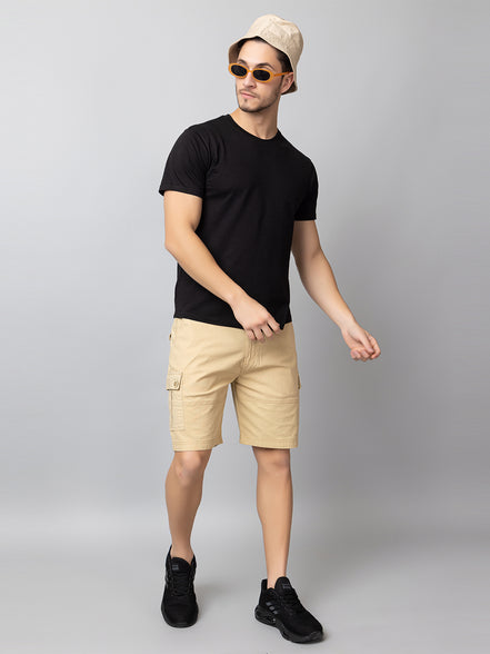 Fawn Solid Cargo Short