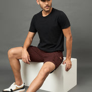Club York Men Rust Button Cargo Short