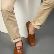 Tan Solid Shoes
