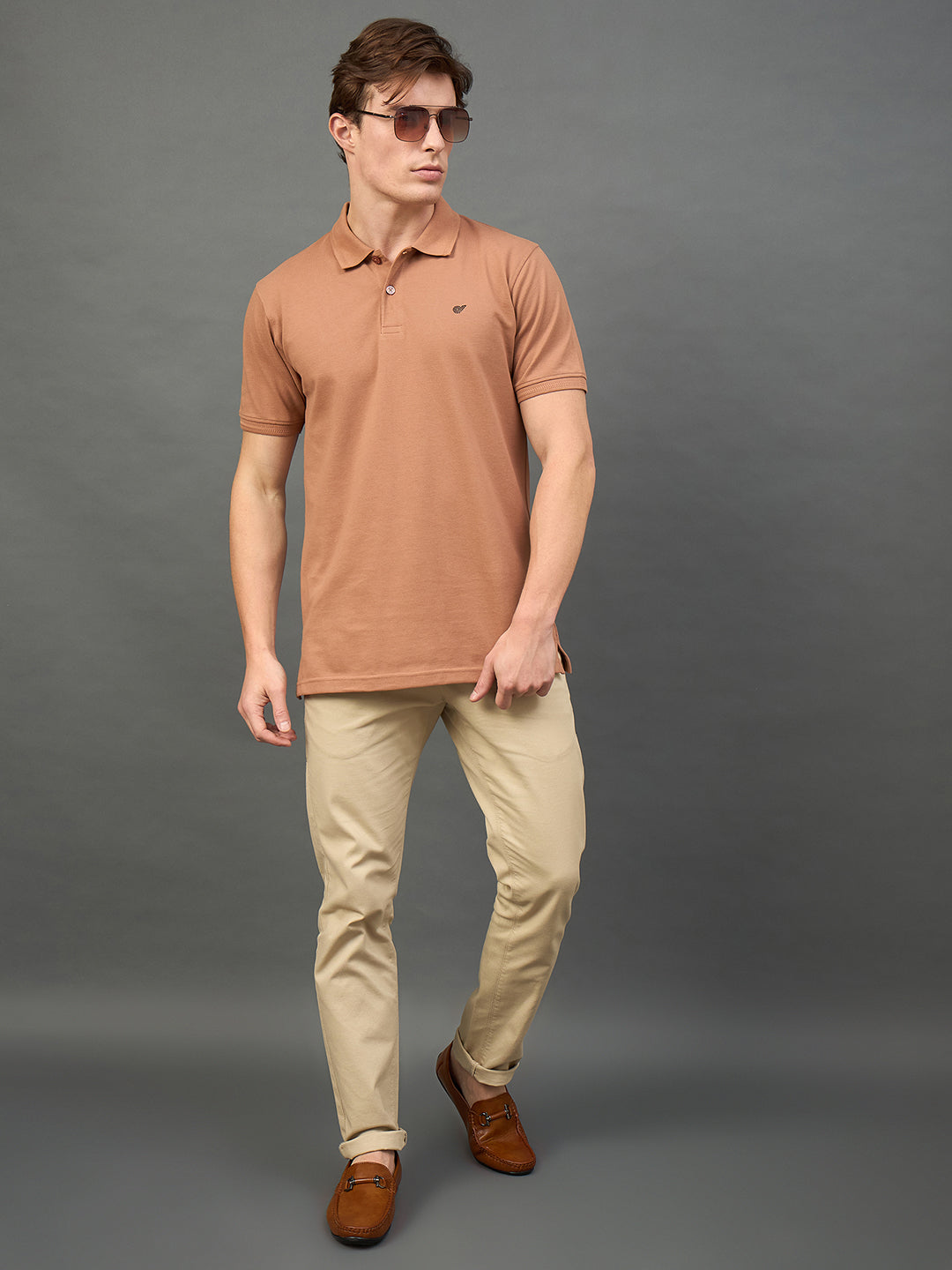 Tan Solid Shoes