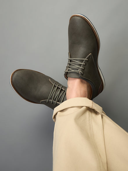 Olive Solid Shoes