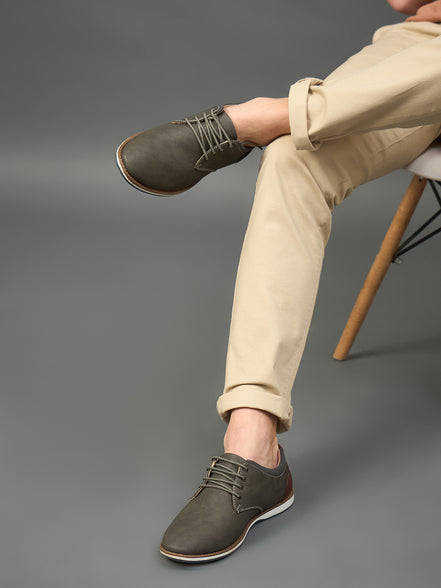 Olive Solid Shoes