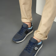 Navy Solid Shoes
