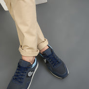 Navy Solid Shoes