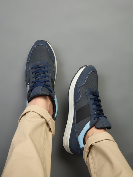 Navy Solid Shoes