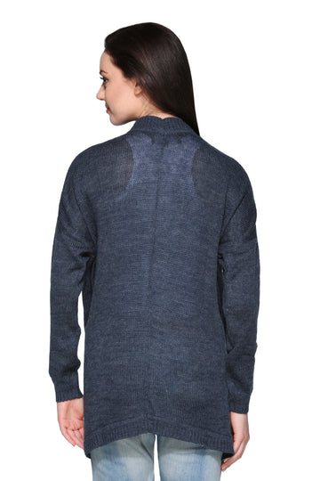 Club York Blue Open Front Shrug