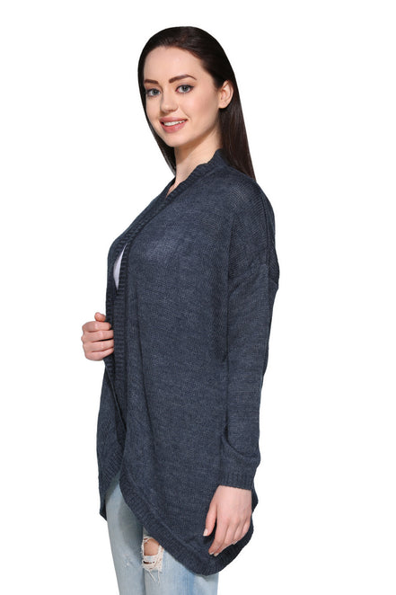 Club York Blue Open Front Shrug