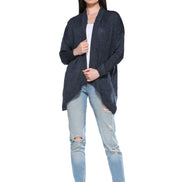 Club York Blue Open Front Shrug