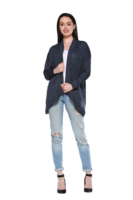 Club York Blue Open Front Shrug