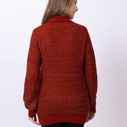 Brown Solid Sweater