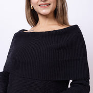 Black Solid Sweater