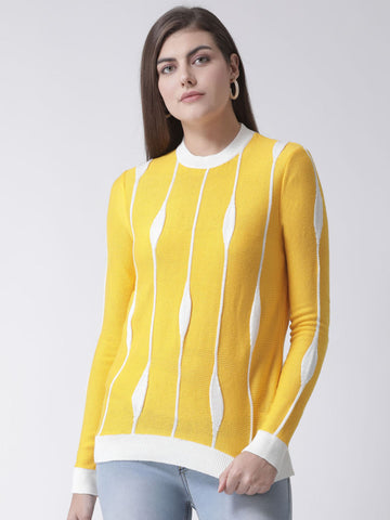 Yellow Round Neck Sweater