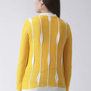 Yellow Round Neck Sweater