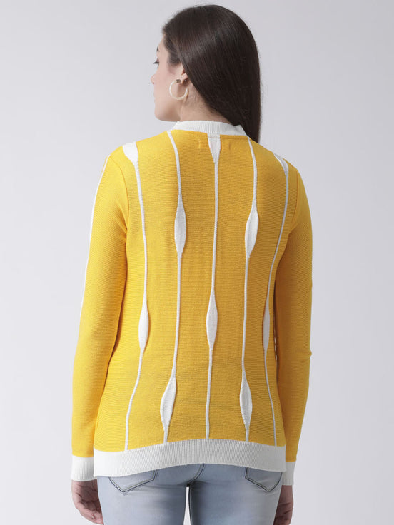 Yellow Round Neck Sweater