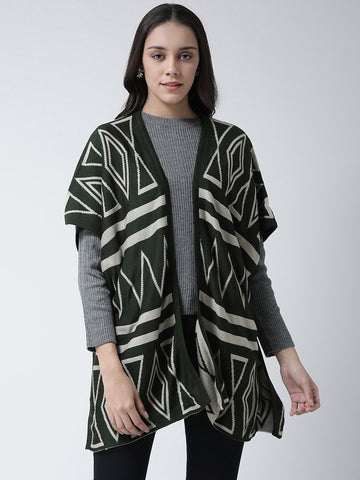 Green Open Front Shrug