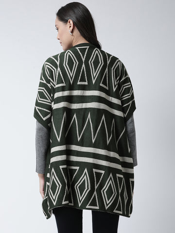 Green Open Front Shrug