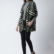 Green Open Front Shrug