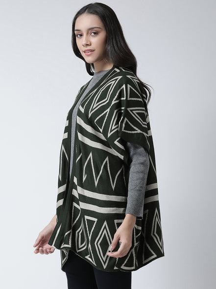 Green Open Front Shrug
