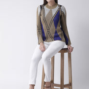 Beige Round Neck Sweater