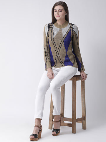 Beige Round Neck Sweater