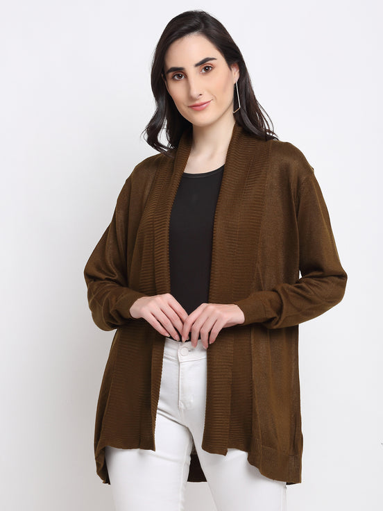 Brown Plus active Shrug