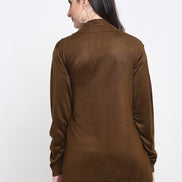 Olive Front Open Shrug