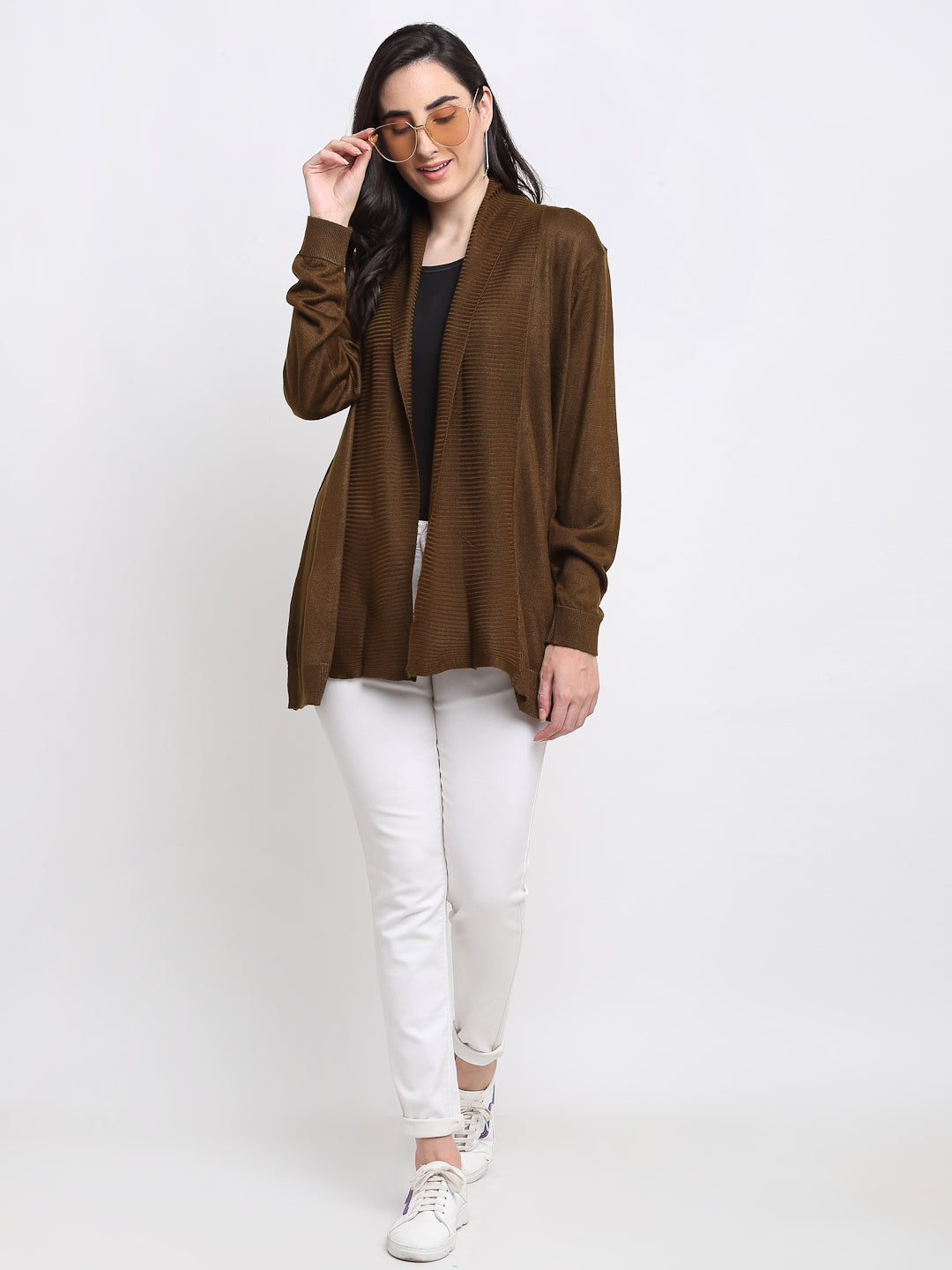 Brown Plus active Shrug