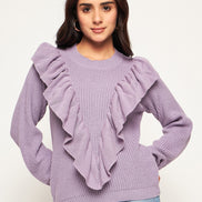 Lilac Solid Sweater