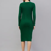 Green Round Neck Dress