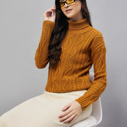 Mustard High Neck Sweater