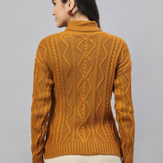 Mustard High Neck Sweater