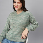Green Round Neck Sweater