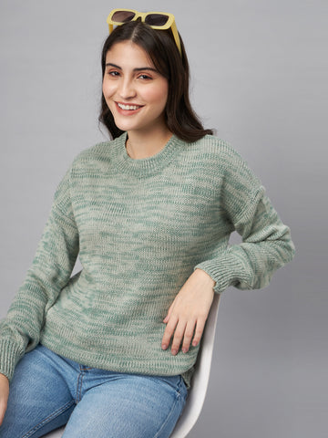 Green Round Neck Sweater