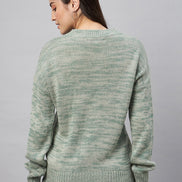 Green Round Neck Sweater