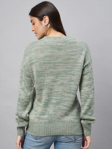 Green Round Neck Sweater