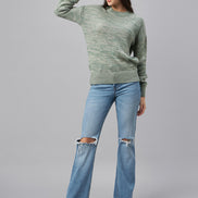Green Round Neck Sweater