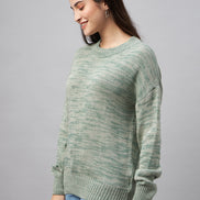 Green Round Neck Sweater