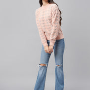 Pink Round Neck Sweater