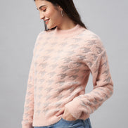 Pink Round Neck Sweater