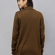 Dark Olive Front Open Shrug