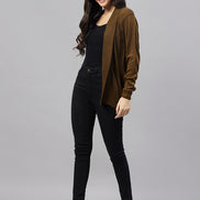 Dark Olive Front Open Shrug